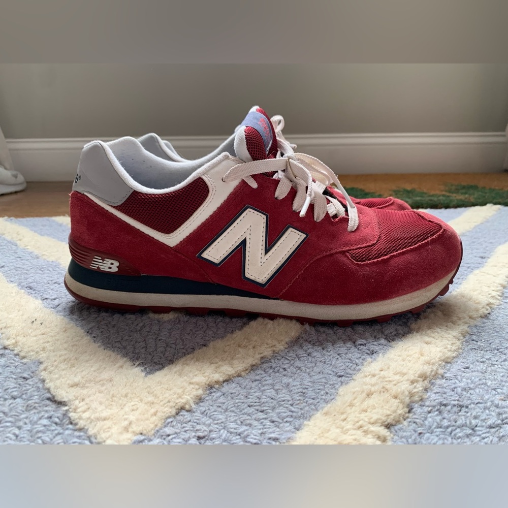 New Balance Maroon colored sneakers